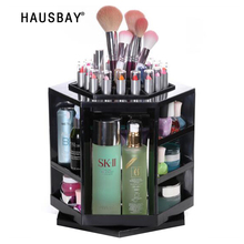 360 degree rotatable desktop cosmetics storage box  large creative makeup dresser finishing shelves 0473 2024 - buy cheap