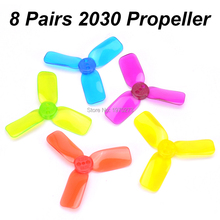 8 Pairs 2030 3 blades 2 inch Clear Propeller CW / CCW support 1104 motor for MM80 80mm 90mm Q90 mini FPV Racing Quadcopter 2024 - buy cheap