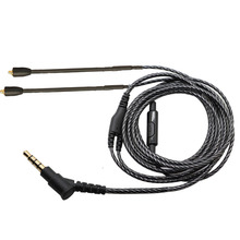 MMCX-Cable para auriculares con micrófono SE215 SE315 SE425 SE846, cuerda desmontable de un solo golpe y cristal, para Shure SE215 SE315 SE425 SE846 2024 - compra barato
