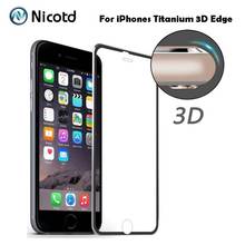 10pcs/Lot 3D Curved Tempered Glass Full Cover For iPhone 6 6s Plus Titanium Protective Film Screen Protector For iphone 7 5s se 2024 - buy cheap