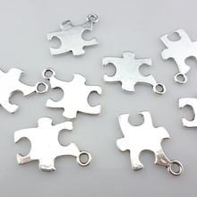 72pcs Tibetan Silver Baby/Child Puzzle Jigsaw Charms Crafts Pendants Beads 14x18mm Jewelry Findings 2024 - buy cheap