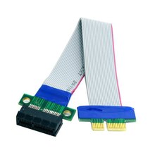 100pcs / lots PCI-E Express 1X Slot Riser Card Extender Extension Ribbon Flex Relocate Cable 20cm ,By UPS DHL TNT 2024 - buy cheap