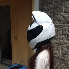 Cute Cat White Helmet Open Face Motocross Helmet Unisex Motorcycle Helmet Capacetes De Motociclista Novelty Casque 2024 - buy cheap