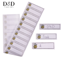 D&D 100/200pcs White Washable Iron on Name Labels Garment Fabric Clothing Labels Tags Marker Set for School Sewing Accessories 2024 - buy cheap