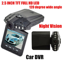Grabadora de vídeo DVR para coche, pantalla HD LCD de 2,5 pulgadas, 6 LED, cámara Full HD con grabadora para coche, gran angular de 120 grados 2024 - compra barato