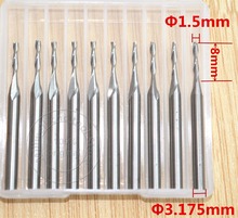 3.175mm*1.5mm*8mm,Freeshipping,CNC wood tools,carbide End Mill,woodworking insert router bit,Tungsten milling ,MDF,PVC,Acrylic 2024 - buy cheap