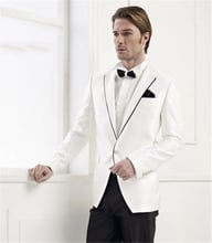 New Arrival Groom Tuxedos One Button Groomsmen Notch Lapel Men Wedding Suits Best Mens Suit (Jacket+Pants+Tie+Girdle) B608 2024 - buy cheap