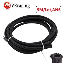 VR - 5 Meter/Lot 6 AN -6AN AN6 Black  Braided Fuel/Oil/Gas Line Hose VR7312 2024 - buy cheap