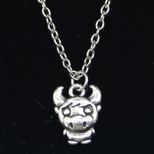 20pcs New Fashion Necklace 12x15mm cow bull ox Pendants Short Long Women Men Colar Gift Jewelry Choker 2024 - buy cheap
