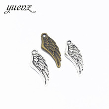 YuenZ 15pcs Antique bronze wing Charm fit for Bracelets Necklace Pendant DIY Metal Jewelry 27*10mm D419 2024 - buy cheap