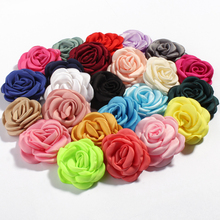 120pcs/lot 6cm 24colors Fashion Burned Rolled Petal Rose Hair Flowers for Hair Clips Vintage Fabric Flowers For Hair Accessories 2024 - buy cheap