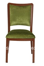 Empilhável de madeira cadeira banquete, Tecido resistente com alta resistência à abrasão, Confortável 2024 - compre barato