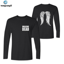 The Walking Dead Футболка зомби крылья Дэрила Диксона Весенняя Мужская футболка с круглым вырезом хлопковые мужские женские футболки топы футболки размера плюс 2024 - купить недорого