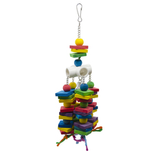 Wooden beads wooden blocks Parrot Toys Pet Bird Chew Toy Funny Swing Toys Hanging Ladder Climbing Toys For Bird Pet Bird Parrot 2024 - buy cheap