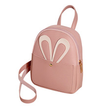 Fashion PU Leather Shoulder Bag Women Girl Pure Color Leather Mini School Bag Backpack Shoulder Bag High Quality Hasp Backpacks 2024 - buy cheap