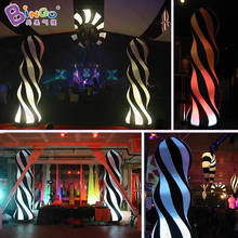2.4m high decoration inflatable spiral column inflatable lighting pillar with led light 2024 - buy cheap