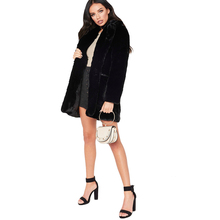 Women Winter Warm Fur Fluffy Cardigan Coats  Long Sleeve Black Faux Fur Overcoats Loose Jumpers Mujer Outwear Plus Size 2024 - buy cheap