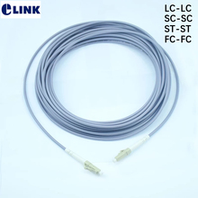 Cables de fibra blindada 25Mtr de 1 núcleo, cable de puente de fibra óptica blindado multimodo SC LC FC ST, ELINK simplex 25M 2024 - compra barato