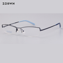 Gafas clásicas De negocios con marco De Gafas De hombre, lentes ópticas con marco De medio marco y nariz De pago 2024 - compra barato