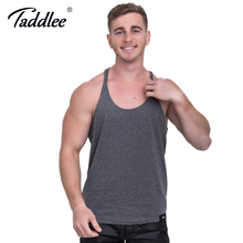 Taddlee Brand Mens Tank Top Tees T Shirts Sleeveless Cotton Male Solid color Stringer Singlets GASP Hip Hop Fitness Bodybuilding 2024 - buy cheap