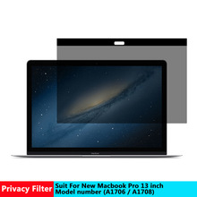 Vmonv Magnetic Privacy filter Screens Protective film for New Macbook pro 13 inch For Apple laptop model number A 1706/ A1708 2024 - buy cheap
