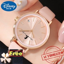 Disney Women Ladies Watch Clock Brand Kids Children Watches Leather Strap Fashion Cute Wristwatches Girls Mickey Mouse Gift 2024 - buy cheap