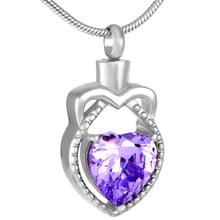 MJD9287 Eagle Shape Heart Birthstone Cremation jewelry Memorial Ashes Keepsake Urn Pendant Locket with fill kit and box 2024 - buy cheap