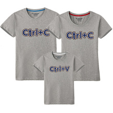 Camisetas combinando mãe, filha, pai, filho, tops, camisetas, roupa de baixo para a família, 1 peça 2024 - compre barato