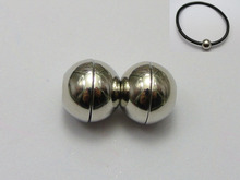 5 Sets Metal Ball Magnetic Clasps Glue in End Caps Fit 5mm-6mm Cords 2024 - buy cheap