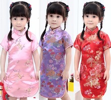 2020 New Summer Baby Girl NEW YEAR long Dresses Kid Chinese Style chi-pao qipao cheongsam gift 2024 - buy cheap