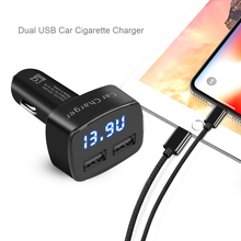 12-24V Dual USB 4 In 1 DC 5V 3.1A Usb Phone Charger Voltage temperature Current Digital LED Display Power Adapter 2024 - buy cheap