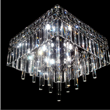 Modern minimalist fashion creative square crystal LED ceiling lamp Warm romantic bedroom den lighting led lighting fixture led 2024 - buy cheap