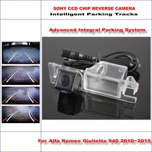 Câmera automotiva com visão traseira inteligente, câmera de ré para alfa romeo giulietta 940, câmera de estacionamento dinâmica de trajetória, hd 2010-2013 2024 - compre barato