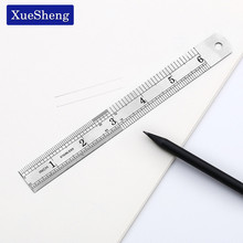1PC Straight Ruler 15cm 6 Inch Double Side 15cm 6 Inch Stainless Steel Measuring Straight Ruler Tool Office Stationery 2024 - buy cheap