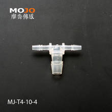 2020 Free shipping!!  MJ-T4-10-4  Reducing  multiple hose connector 4mm to 10mm barbed type connectors (100pcs/lots) 2024 - buy cheap