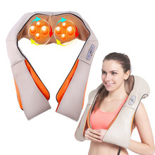 infrared kneading massage belt instrument U Shape celulitis Slimming Neck Shoulder Body Massager back vibrator electric Shiatsu 2024 - buy cheap