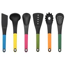 6pcs Colorful Handle Cookware Plastic Food Grade Kitchen Cooking Utensils Fashion Antibacterial Cooking Tools 2024 - buy cheap