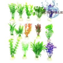 1 шт случайный стиль аквариума моделирования растений озеленение пластиковые искусственные цветы украшения продукта аксессуары 2024 - купить недорого
