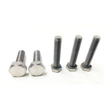 5pcs M4 titanium alloy bolts screw outer hexagon bolt screws 10mm~40mm length 2024 - buy cheap