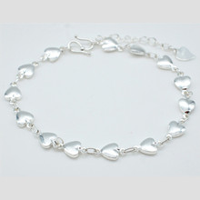 Everoyal-pulsera de plata con forma de corazón para mujer, brazalete de plata, accesorio de fiesta, regalo de cumpleaños 2024 - compra barato