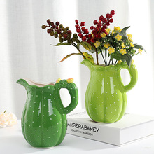 Creative Home Decoration Flower Cactus Style  Ceramic Vase  Crafts    Arrangements  2024 - buy cheap