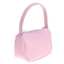 MagiDeal Fashion 1Pc Pink Zipper Design Miniature Handbag Cloth Bag for 18 Inch Dolls Acc Dollhouse Bedroom Decor 2024 - buy cheap