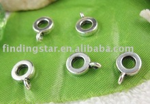 300pcs Tibetan Silver Color european beads bail W/big hole A11139 2024 - buy cheap