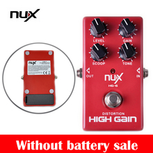 NUX HG-6 искажение высокого усиления электрогитары эффект высокого усиления Электрический эффект педаль True Bypass Красный Высокое качество гитары запчасти 2024 - купить недорого