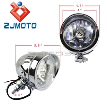 Faro delantero cromado para motocicleta, luces de 4,5 pulgadas para Harley Softail Chopper Bobber 2024 - compra barato