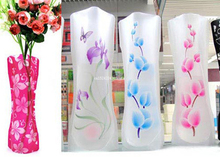 1000 шт Складные цветочные вазы экологически чистые складные вазы из ПВХ небьющиеся многоразовые вазы для цветов украшение для свадебной вечеринки 2024 - купить недорого
