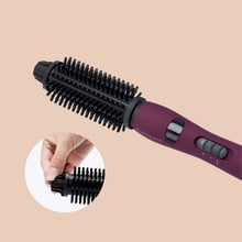 Both of high and low gear electric curling iron does not hurt the hair perm hair comb pear flower electric round brush shape 2024 - buy cheap