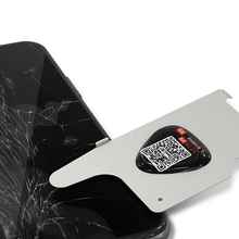 QIANLI-hoja de acero ultradelgada 3D para desmontaje, pantalla LCD, palanca de afeitar, pegamento negro, tarjeta de Metal para IPHONE, HUAWEI y Android 2024 - compra barato