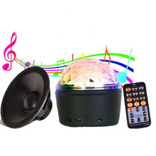 Luz de palco portátil com controle remoto dj, com alto-falante bluetooth, led, discoteca, festa ja55