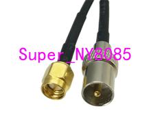 RG174 Cable IEC PAL DVB-T Male Plug to SMA Male Plug Connector RF Jumper pigtail Straight Cable 6inch~10FT 2024 - compre barato